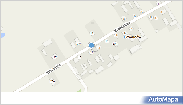 Edwardów, Edwardów, 14, mapa Edwardów