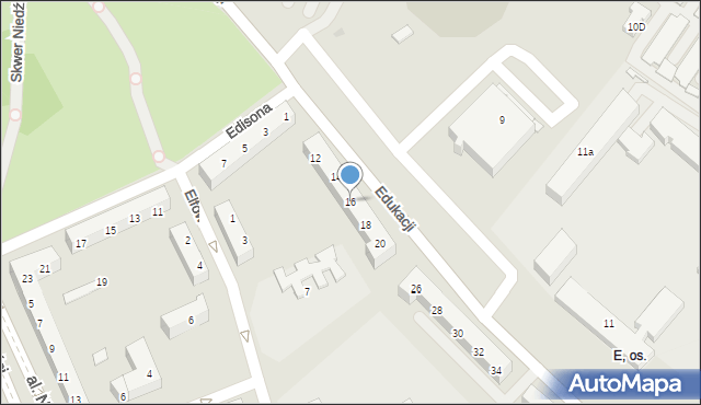 Tychy, Edukacji, 16, mapa Tychów