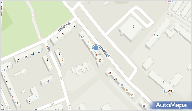 Tychy, Edukacji, 18, mapa Tychów