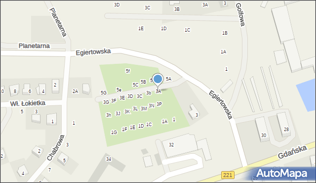 Przywidz, Egiertowska, 3A, mapa Przywidz