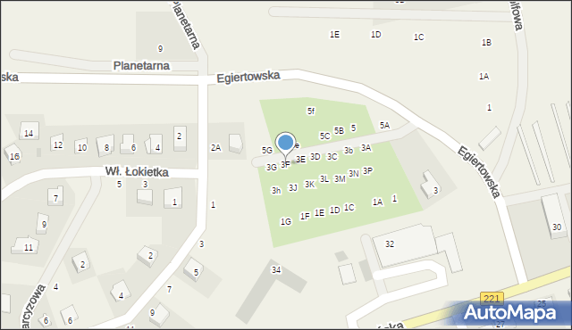 Przywidz, Egiertowska, 3F, mapa Przywidz