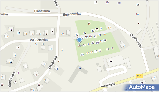 Przywidz, Egiertowska, 3h, mapa Przywidz