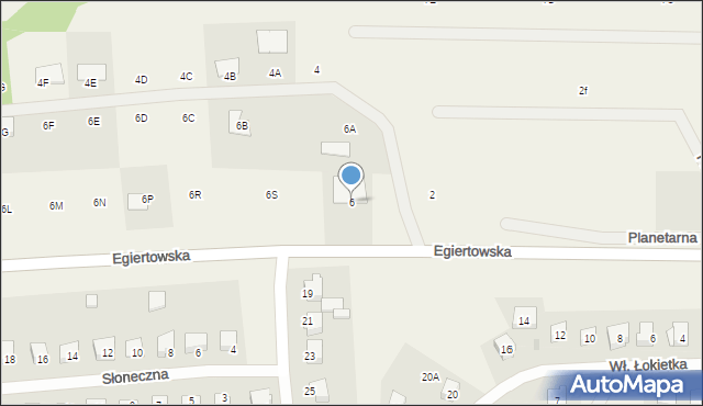 Przywidz, Egiertowska, 6, mapa Przywidz