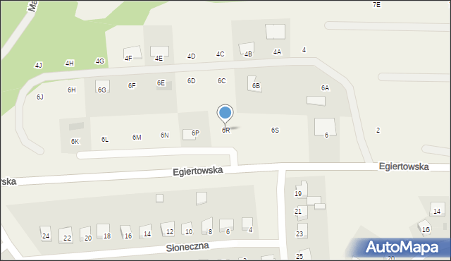 Przywidz, Egiertowska, 6R, mapa Przywidz