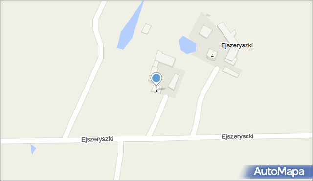 Ejszeryszki, Ejszeryszki, 3, mapa Ejszeryszki