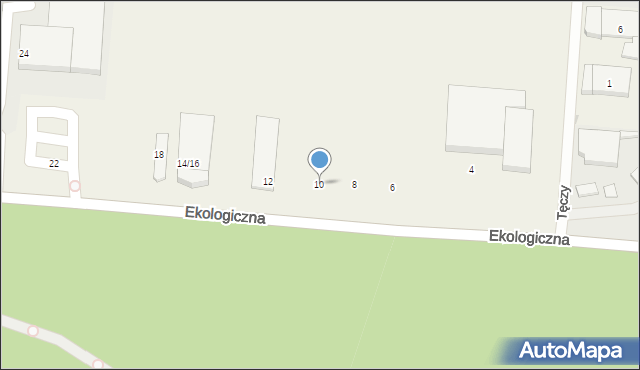 Klaudyn, Ekologiczna, 10, mapa Klaudyn