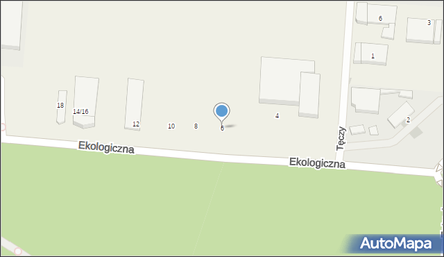 Klaudyn, Ekologiczna, 6, mapa Klaudyn