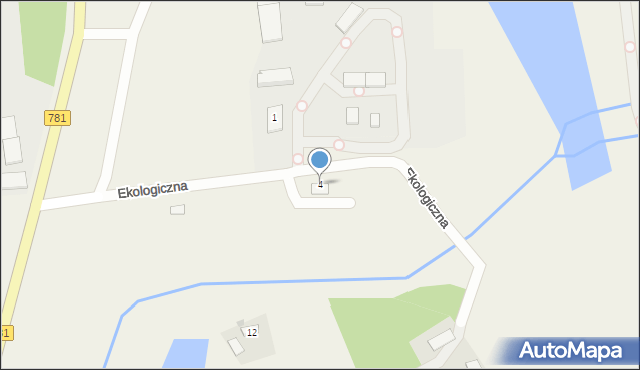 Podolsze, Ekologiczna, 4, mapa Podolsze