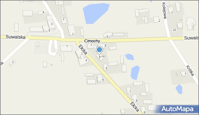 Cimochy, Ełcka, 3, mapa Cimochy