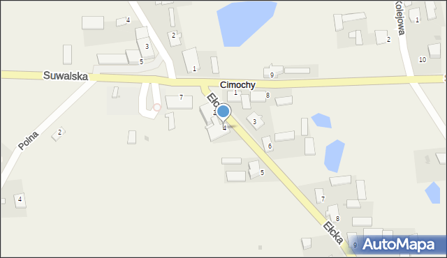 Cimochy, Ełcka, 4, mapa Cimochy