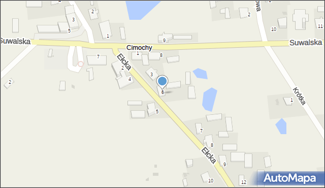 Cimochy, Ełcka, 6, mapa Cimochy