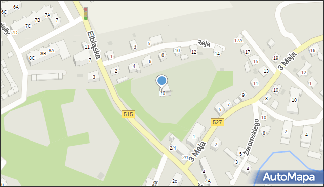 Dzierzgoń, Elbląska, 10, mapa Dzierzgoń