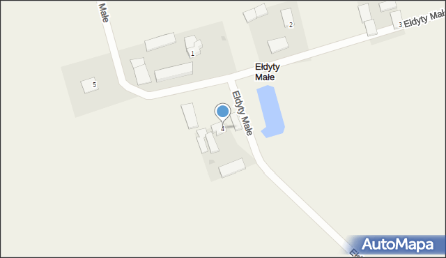 Ełdyty Małe, Ełdyty Małe, 4, mapa Ełdyty Małe