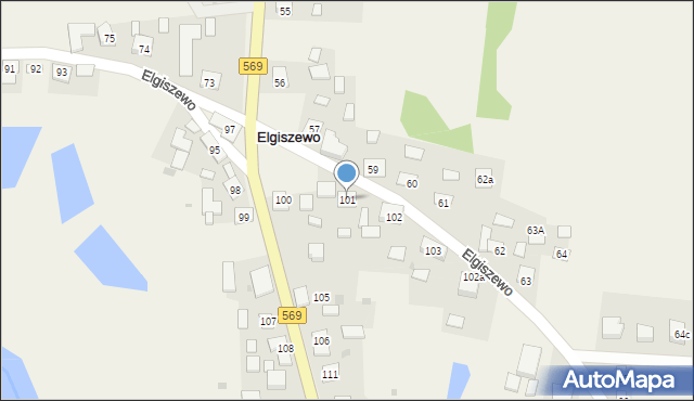 Elgiszewo, Elgiszewo, 101, mapa Elgiszewo