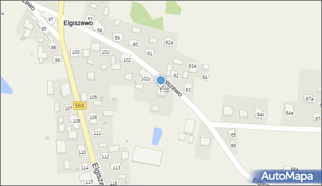 Elgiszewo, Elgiszewo, 104, mapa Elgiszewo