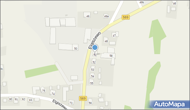 Elgiszewo, Elgiszewo, 51, mapa Elgiszewo