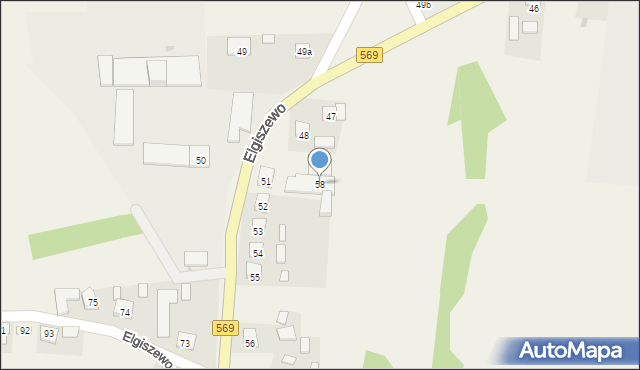 Elgiszewo, Elgiszewo, 58, mapa Elgiszewo