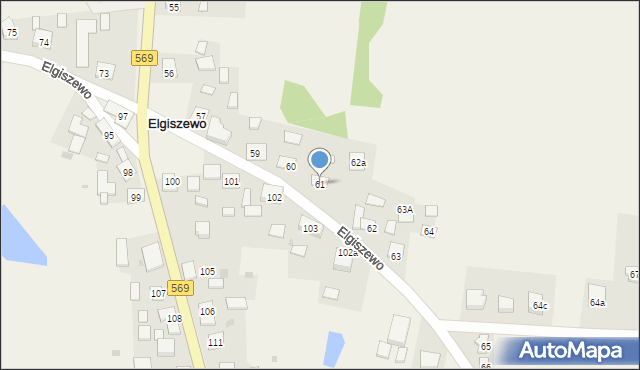 Elgiszewo, Elgiszewo, 61, mapa Elgiszewo