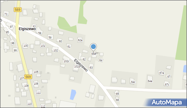 Elgiszewo, Elgiszewo, 63A, mapa Elgiszewo
