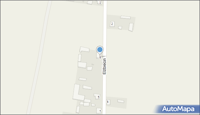 Elżbiecin, Elżbiecin, 4, mapa Elżbiecin