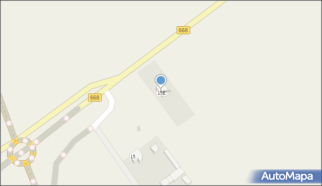 Elżbiecin, Elżbiecin, 15E, mapa Elżbiecin