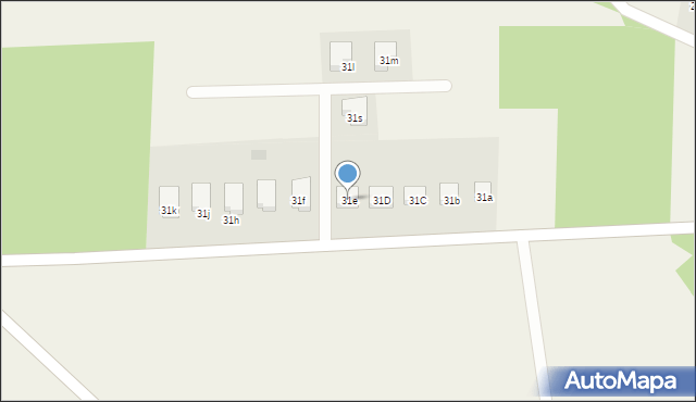 Elżbiecin, Elżbiecin, 31e, mapa Elżbiecin