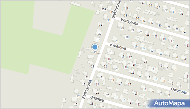 Hajnówka, Elektryczna, 25A, mapa Hajnówka