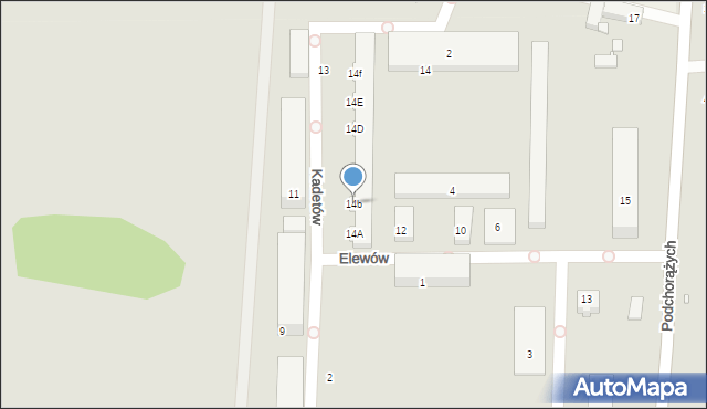 Jelenia Góra, Elewów, 14b, mapa Jelenia Góra