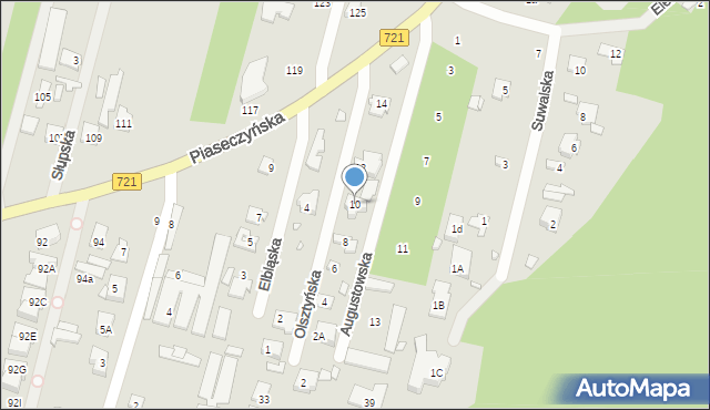 Konstancin-Jeziorna, Elbląska, 10, mapa Konstancin-Jeziorna