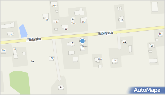 Milejewo, Elbląska, 10, mapa Milejewo