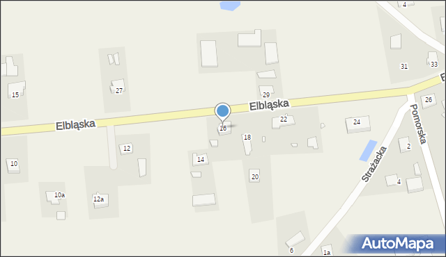 Milejewo, Elbląska, 16, mapa Milejewo