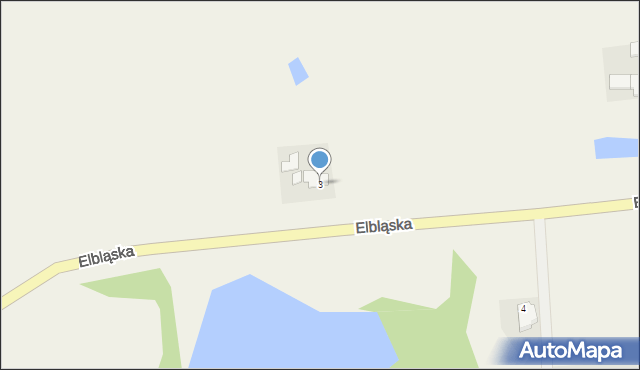 Milejewo, Elbląska, 3, mapa Milejewo