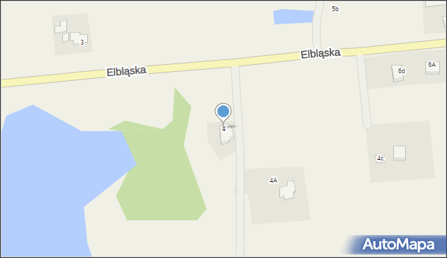 Milejewo, Elbląska, 4, mapa Milejewo