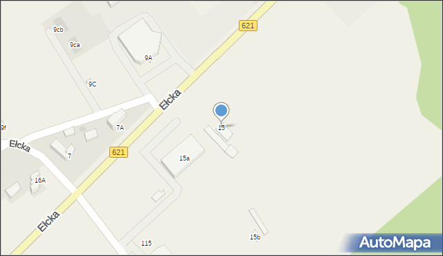 Nowa Wieś Ełcka, Ełcka, 15, mapa Nowa Wieś Ełcka