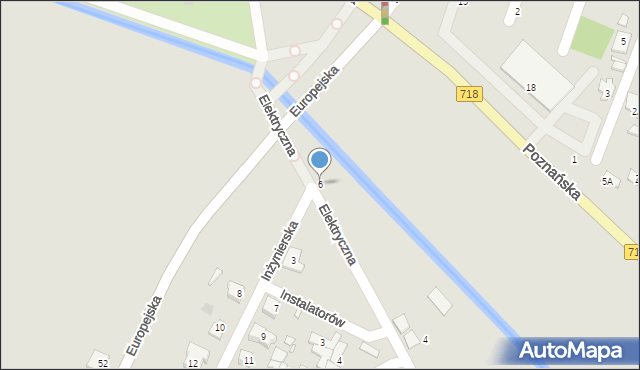 Pruszków, Elektryczna, 6, mapa Pruszków