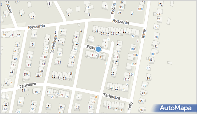 Pruszków, Elżbiety, 5, mapa Pruszków