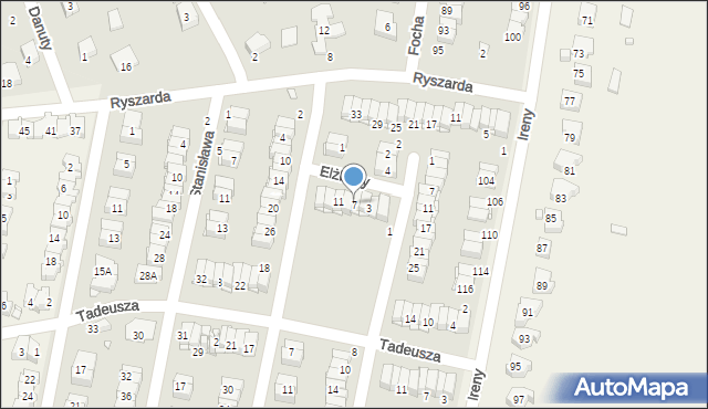 Pruszków, Elżbiety, 7, mapa Pruszków