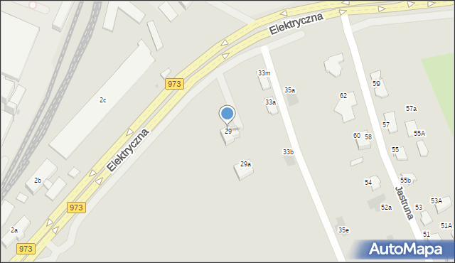 Tarnów, Elektryczna, 29, mapa Tarnów