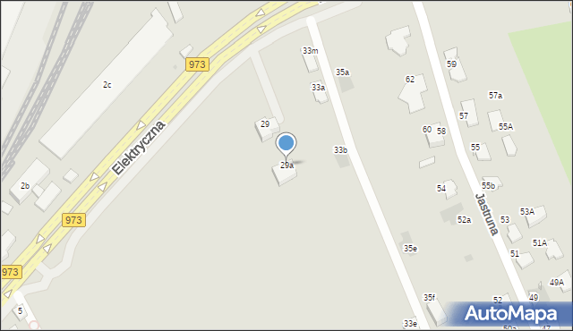 Tarnów, Elektryczna, 29a, mapa Tarnów