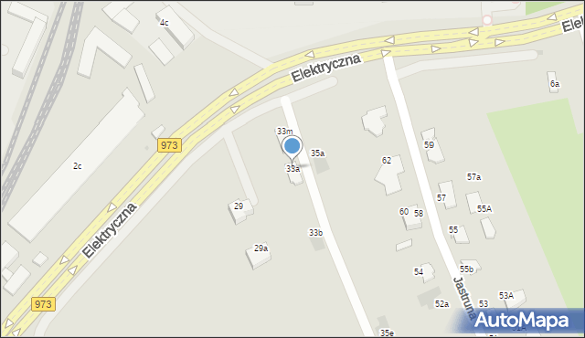 Tarnów, Elektryczna, 33a, mapa Tarnów