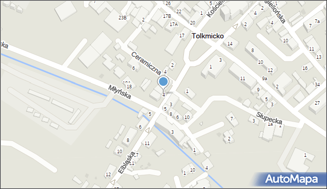 Tolkmicko, Elbląska, 4, mapa Tolkmicko
