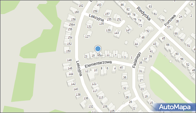 Wrocław, Elementarzowa, 15A, mapa Wrocławia