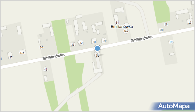 Emilianówka, Emilianówka, 31, mapa Emilianówka