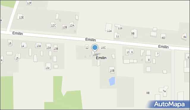 Emilin, Emilin, 10D, mapa Emilin