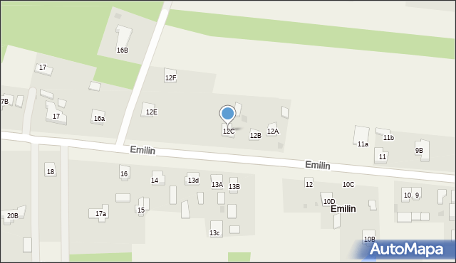 Emilin, Emilin, 12C, mapa Emilin