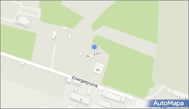 Będzin, Energetyczna, 6, mapa Będzin