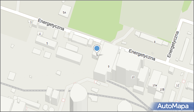 Będzin, Energetyczna, 7, mapa Będzin