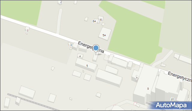 Będzin, Energetyczna, 9, mapa Będzin