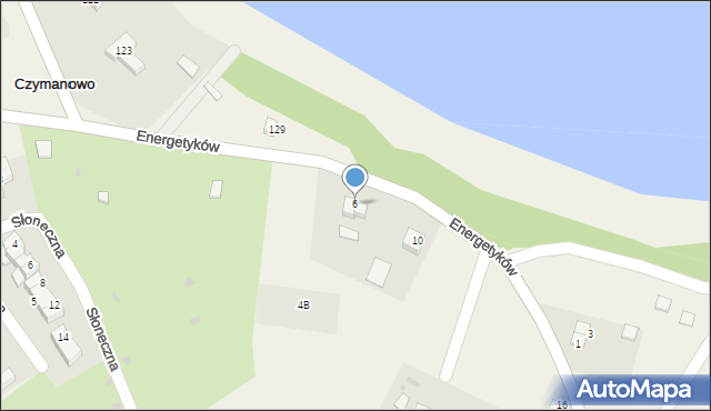 Czymanowo, Energetyków, 6, mapa Czymanowo