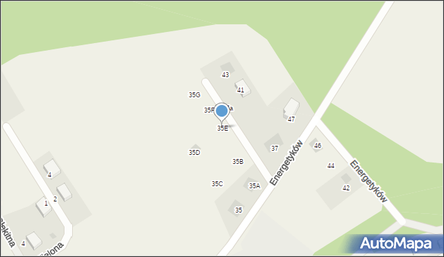 Kiełpino, Energetyków, 35E, mapa Kiełpino